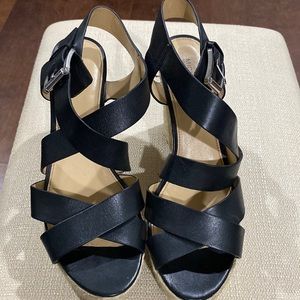 Never worn MK wedge sandals. .